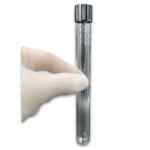 Tubo De Vidro 16x150mm Com Tampa De Rosca Baquelite