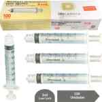 Seringa Hipodérmica 3ml Sem Agulha Luer Lock 100 Unidades