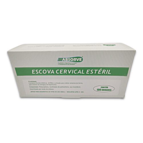 Escova cervical estéril PT/100 - Absorve