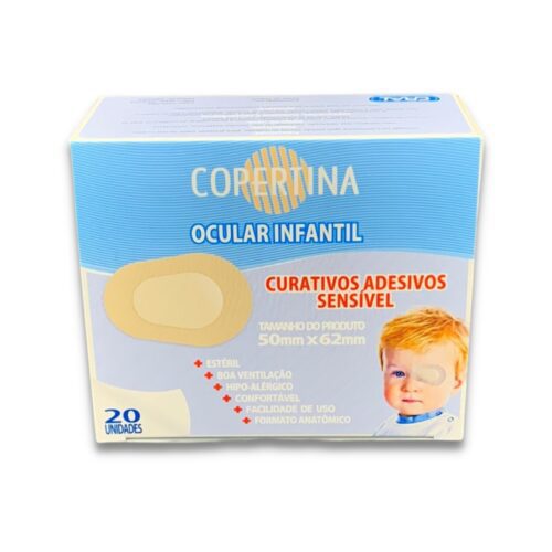 Curativo Ocular Infantil Tampão De Olho 50x62mm Copertina