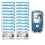 1000 Tiras De Glicose + Brinde Aparelho Medidor De Glicemia Standard Gluconavii Gdh