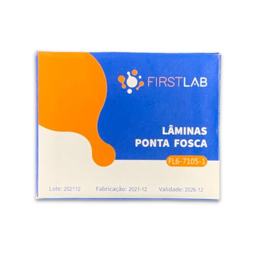 Lâminas Para Microscopia 26x76mm Fosca Sem Lapidar C/50 un - Firstlab
