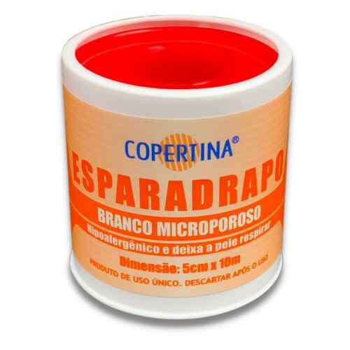 Esparadrapo Micropore Branco Copertina Em Rolo 5cm X 10m