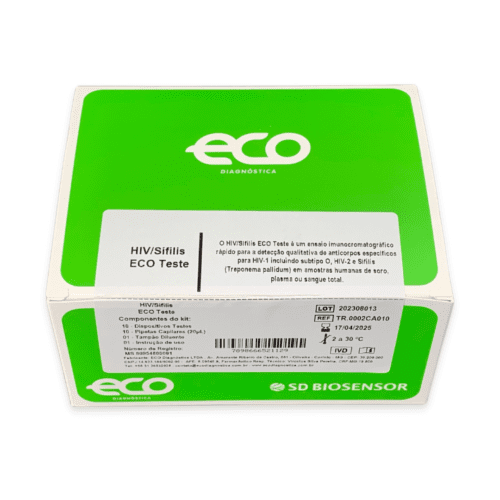 Teste Rápido Hiv/Sífilis Combo Eco Teste Kit C/10