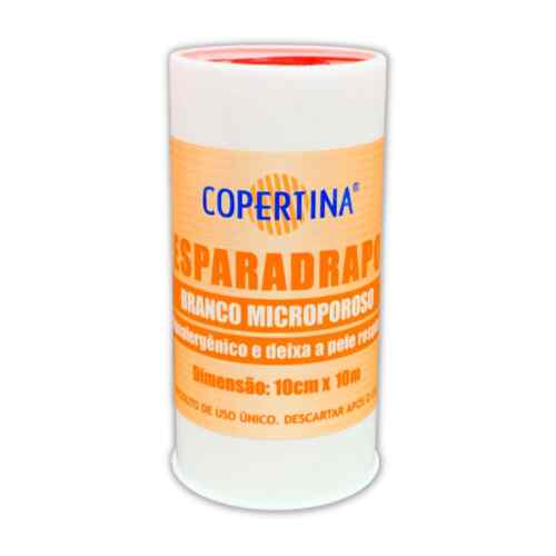 Esparadrapo Micropore Branco Copertina Em Rolo 10cm X 10m