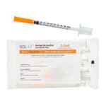 Seringa De Insulina 0,5mL Com Agulha Fixa 0,25mm X 6mm (31G) Bag C/100 - SOL-M