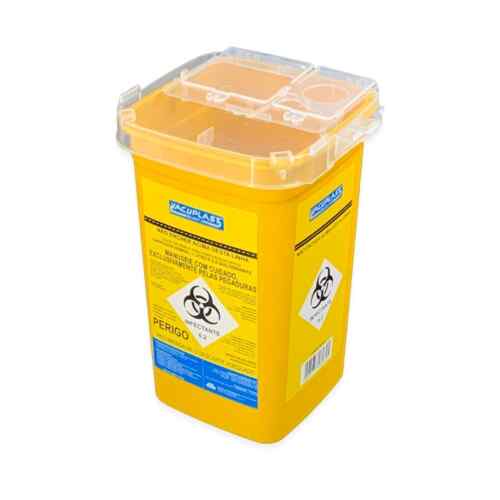 Coletor Para Perfurocortante Rígido De 1 Litro Caixa 1L