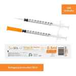 Seringa De Insulina 50U 0,5mL Com Agulha Fixa 8X0,3mm C/100