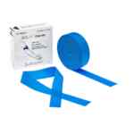 Garrote Descartável Azul Torniquete Com 25 Tiras De 36cm Para Coleta de Sangue