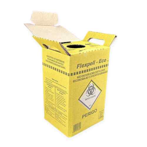 Coletor Para Perfurocortante De 13 Litro Kit 10 Caixas 13l