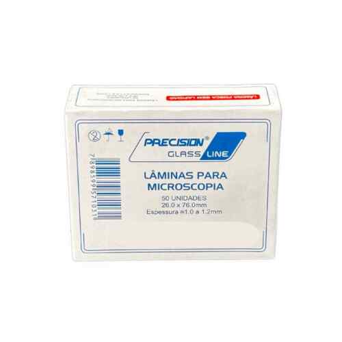 Lâmina Micrscopia 26x76mm Comum Sem Lapidar Precision C/50