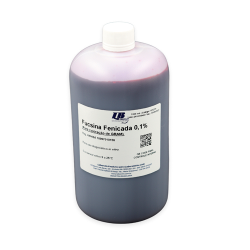 Fucsina Fenicada Coloração GRAM - Laborclin 1000mL
