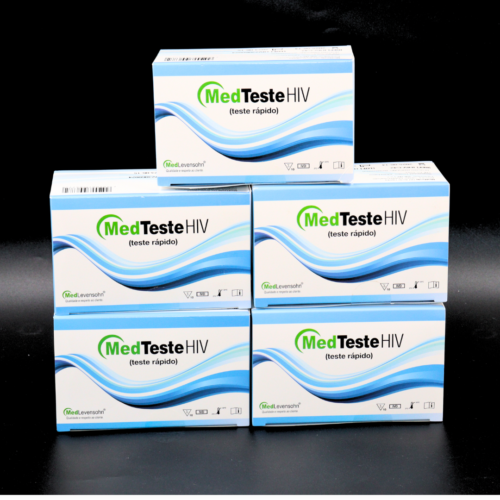Teste Rápido Hiv 1/2 E Tipo O Medteste Kit C/50