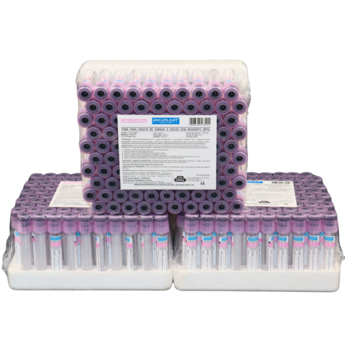 Tubo De Coleta Vácuo Edta 2ml K3 Kit C/300 – Vacuplast