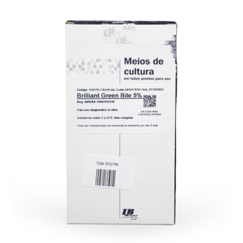 Meio De Cultura Pronto Brilliant Green Bile 5% - 10ml C/10 - Laborclin