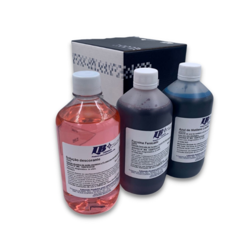 Coloração Ziehl Neelsen (Baar) Conjunto 3x500ml- Laborclin