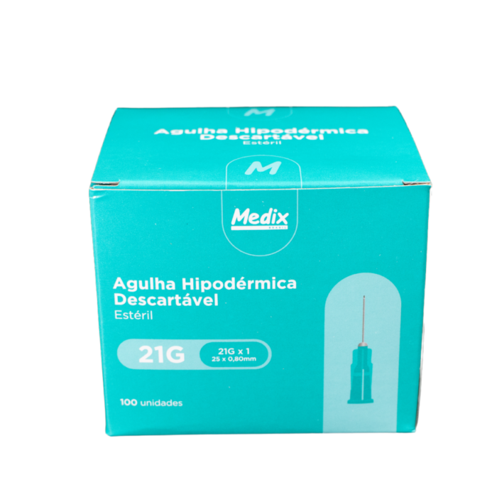 Kit Agulha Descartável Hipodérmica 25x0,8 21G 400 un - Medix - IMAGEM  5