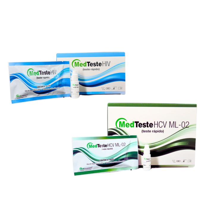 Kit Duplo para Diagnóstico Rápido: HIV + Hepatite C