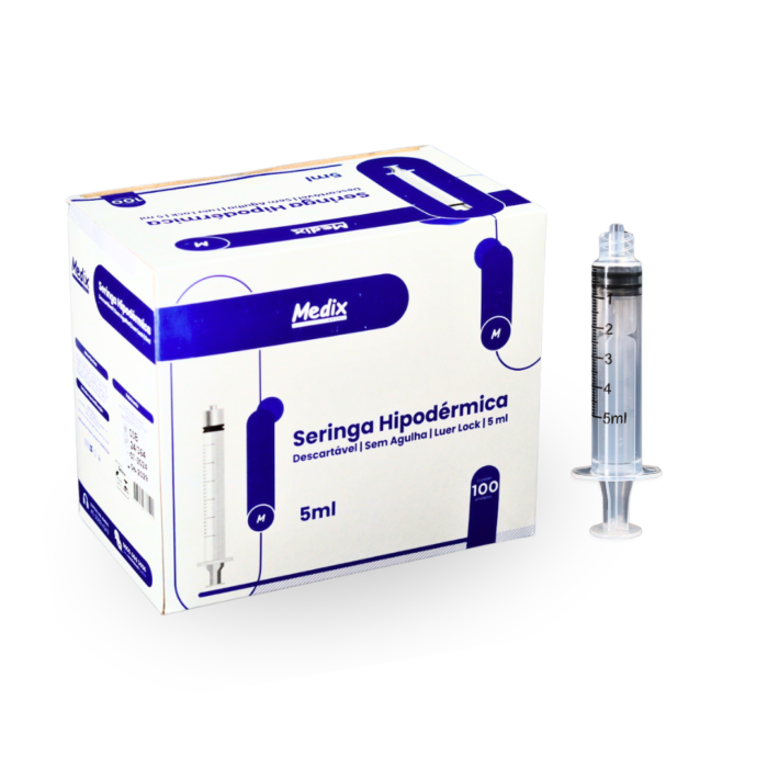 Seringa Hipodérmica Sem Agulha Luer Lock - Medix