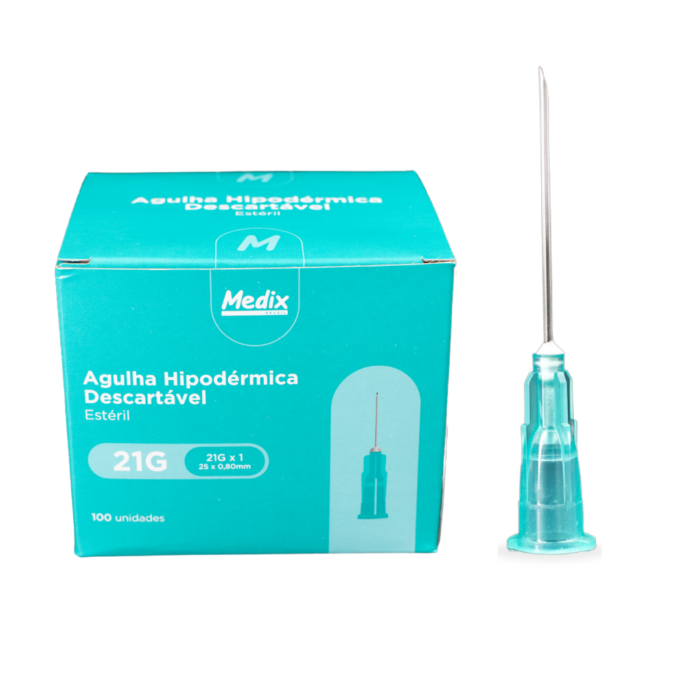Kit 10Cx de Agulha Hipodérmica -25x0,8 21G 1000 UN Medix - IMAGEM  4