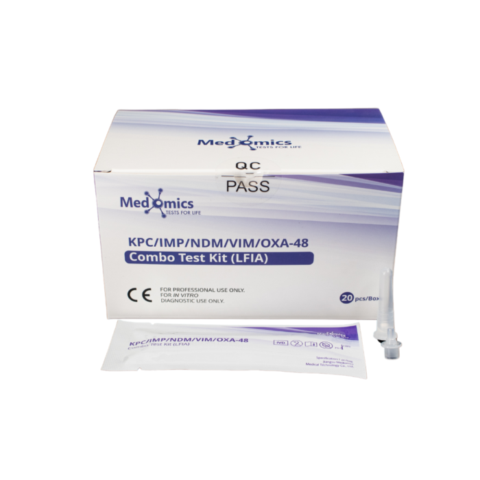 Teste Rápido Combo Carbapenemase KPC IMP NDM VIM e OXA-48 – Medomics C/20
