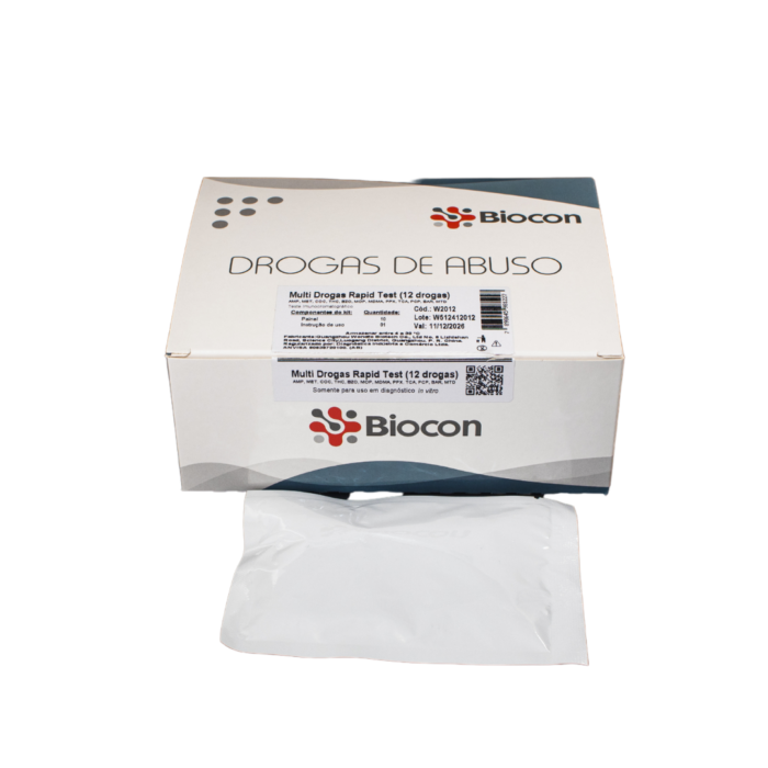 Teste Rápido Multi Drogas 12 Substâncias  Cassete c/10 testes - Biocon - IMAGEM m 3
