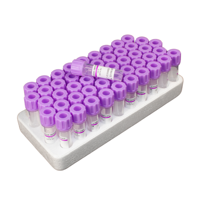 Microtubo Edta K2 Mini Tubo Roxo 0,5ml C/50 - Labor Import - IMAGEM m 2