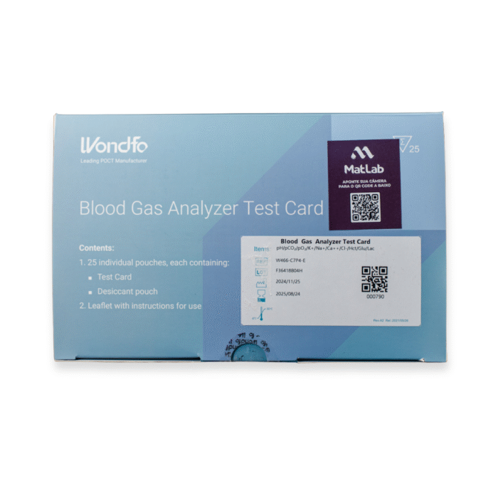 Cartão de Teste Gasometria BG8/BG10 C/25 - Wondfo / Celer
