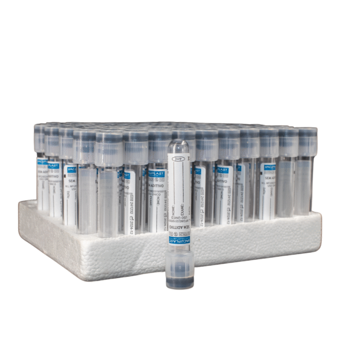 Tubo De Coleta A Vácuo 4ml Sem Aditivo Branco C/100 - Cralplast - IMAGEM m 4