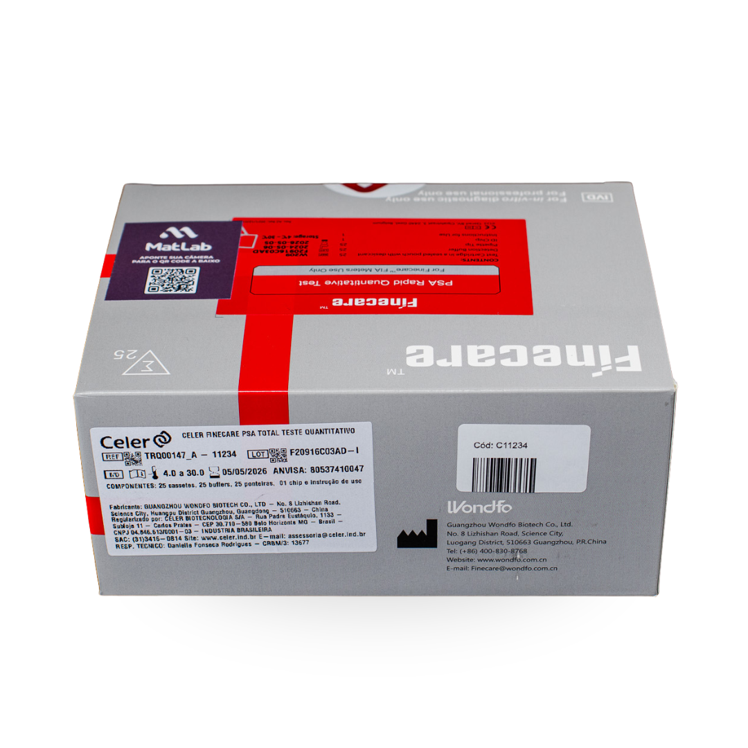 Teste Quantitativo PSA Total Finecare C/25 – Celer