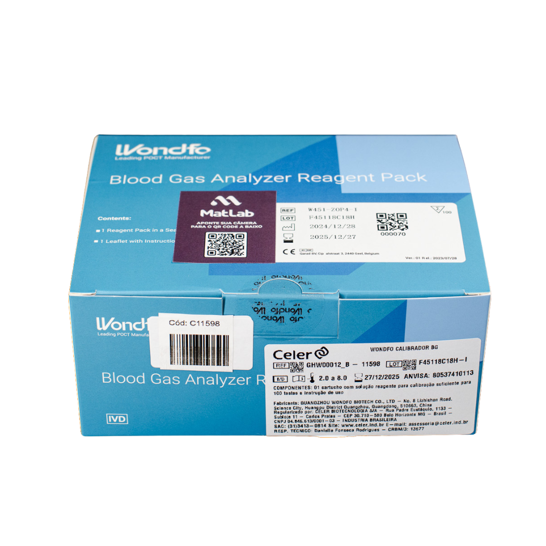 Pack Calibrador Gasometria  BG10 C/50 - Wondfo / Celer