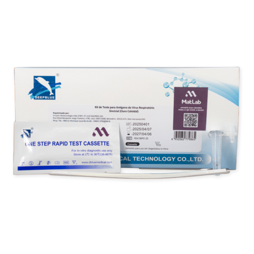 Teste Rápido De Rsv Ag Vírus Sincicial Respiratório Kit C/20 - Deep Blue