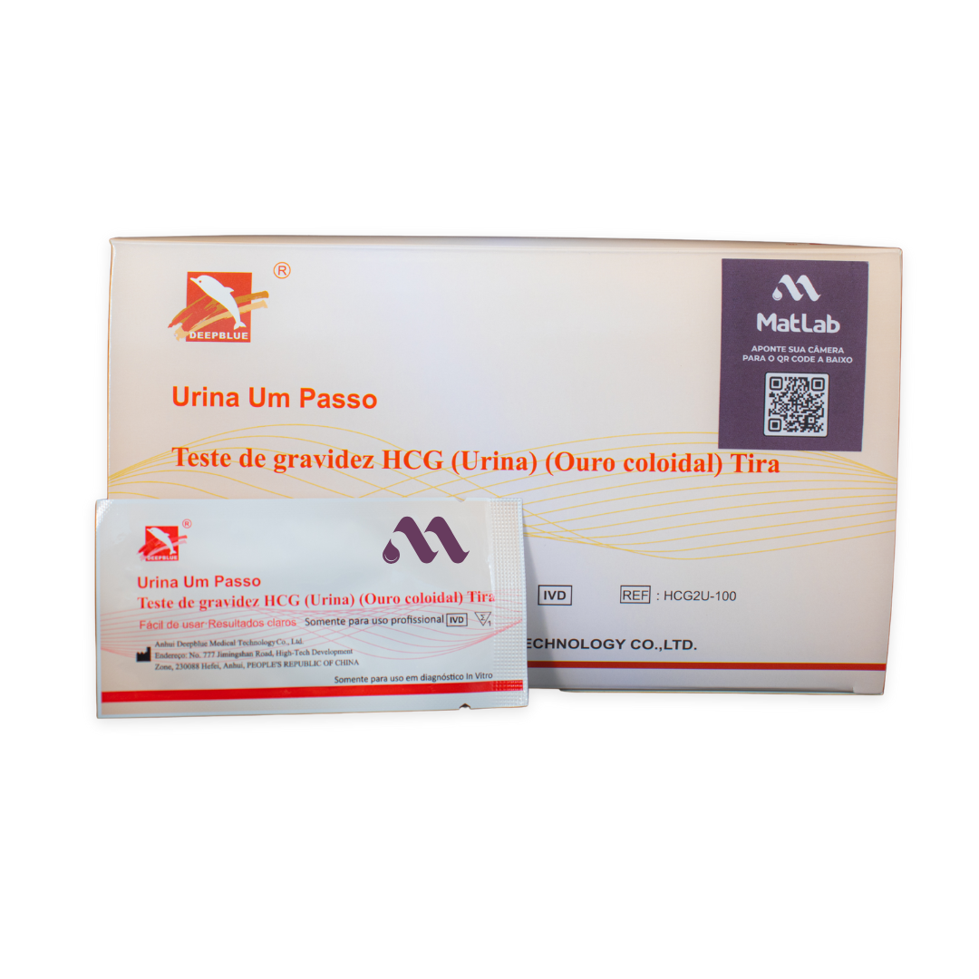 Teste Rápido de Gravidez HCG (Urina) Tira C/100 – Deepblue