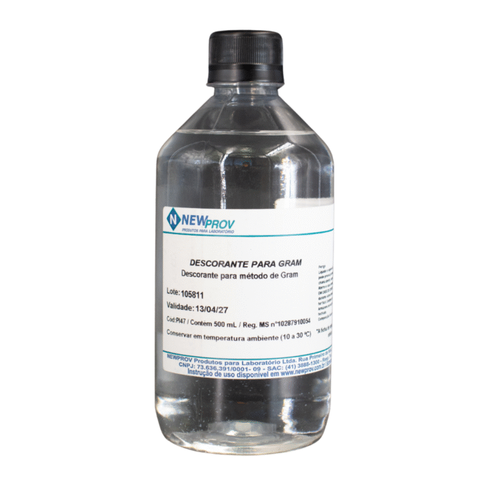 Conjunto Coloração De Gram Kit 4 Frascos 500ml - New prov - IMAGEM m 3