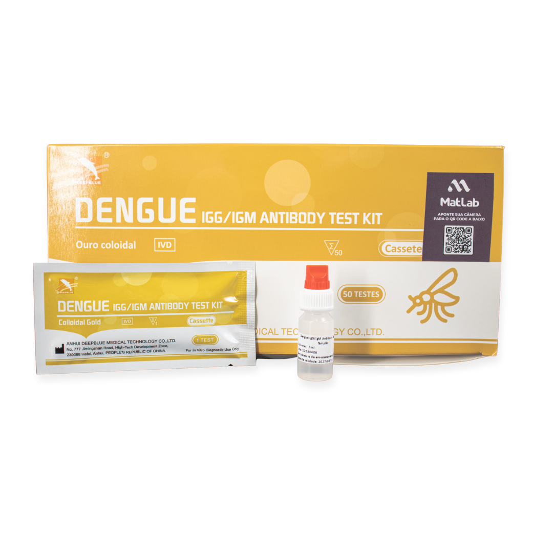 Teste Rápido De Dengue Igg Igm Kit Deep Blue C/50
