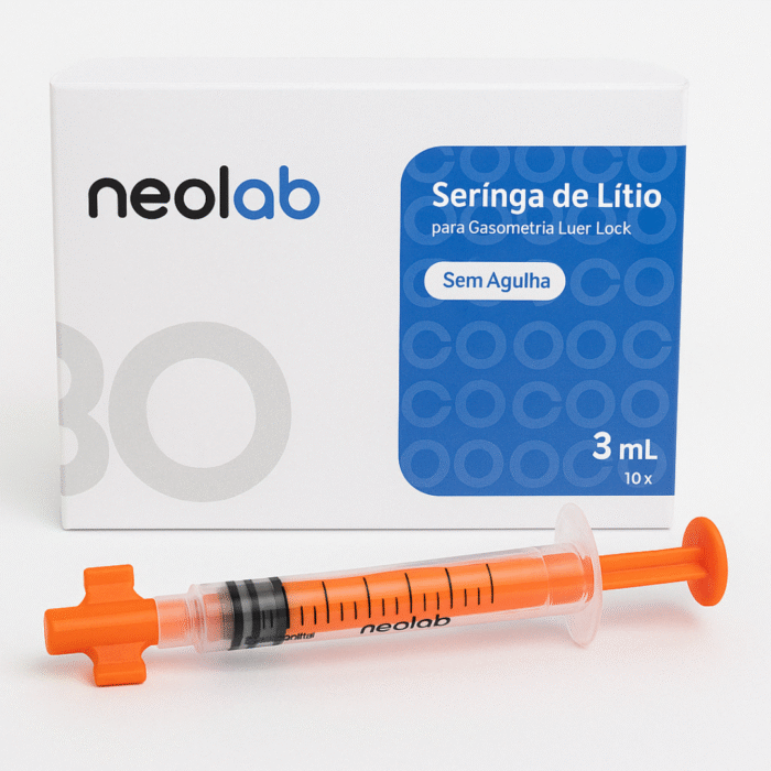 Seringa Para Gasometria C/ Agulha Com Heparina Litica 2,5ml C/100 - Neolab - IMAGEM m 3