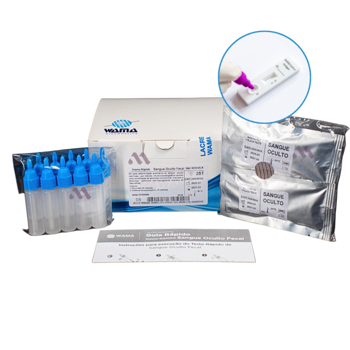 Teste Rápido Sangue Oculto Nas Fezes FOB Kit C/25 - Wama - IMAGEM m 2