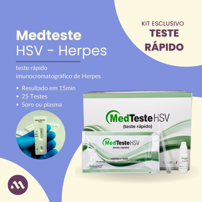 Teste Rápido De Herpes Hsv Profissional Medteste C/25 - IMAGEM m 3