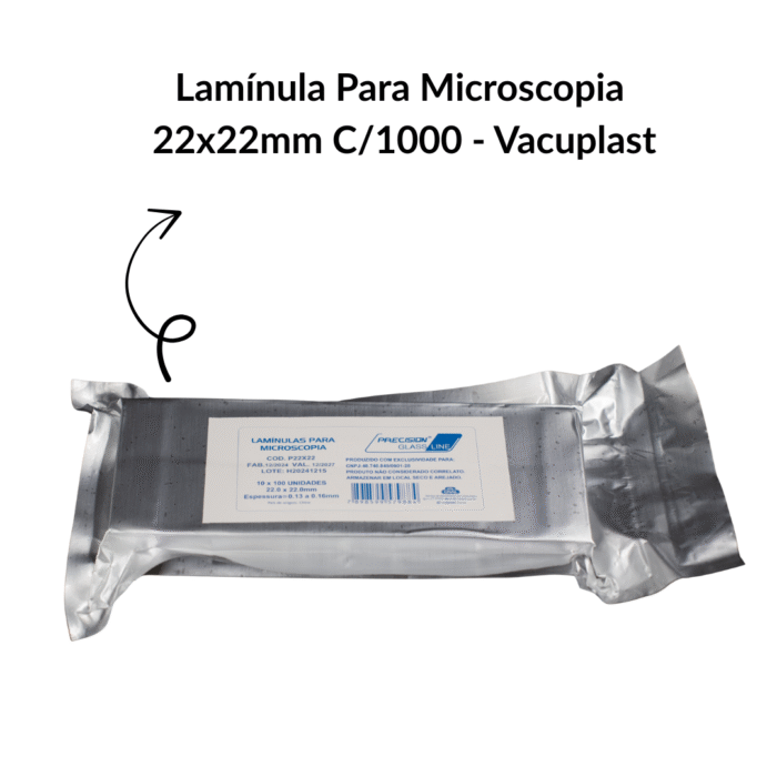 Lamínula 22x22mm Espessura 0,13 a 0,16mm C/1000 - Cralplast - IMAGEM m 3