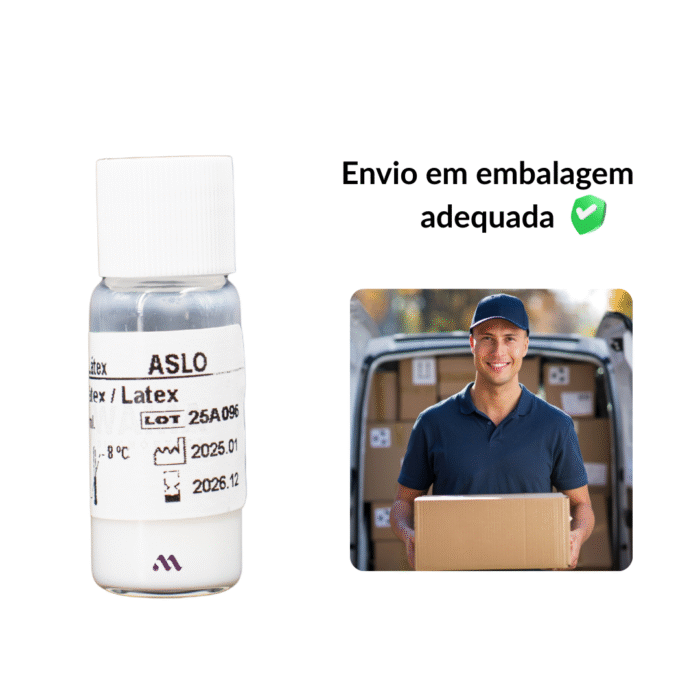 Reagente Aslo Latex Sem Controles 2,5ml C/100 Testes - Wama - IMAGEM m 2