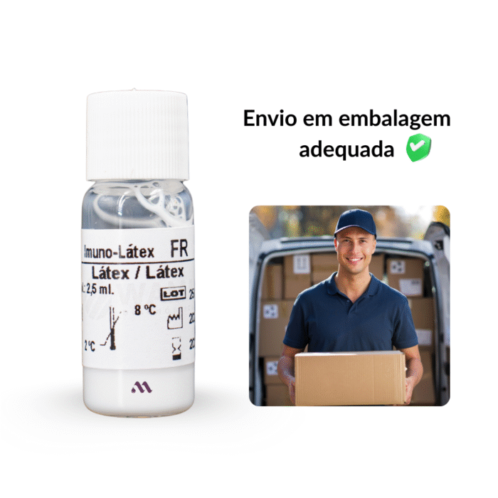 Reagente Artri Latex Fator Reumatoide FR Sem Controle 2,5ml C/100 – Wama - IMAGEM m 2