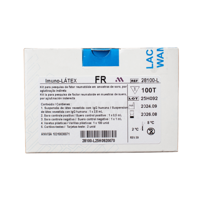 Regente Latex Fator Reumatoide C/ Controle 2,5ml C/100 testes – Wama Diagnóstica - IMAGEM m 6