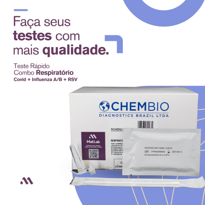 Combo Teste Rápido Painel Respiratório RSV + INFLU + Covid C/25 - Chembio - IMAGEM m 3