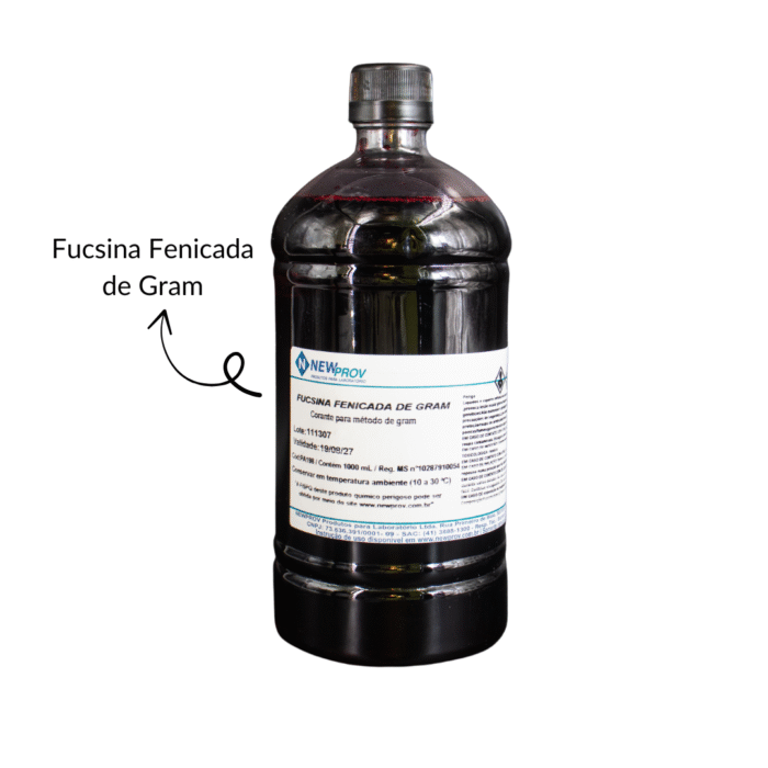 Fucsina Fenicada Para Gram Frasco C/1000 mL - New Prov - IMAGEM m 2