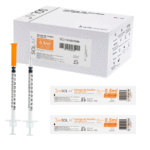 Seringa De Insulina 50u 0,5ml Com Agulha Fixa 31g 25x0,6mm C/100