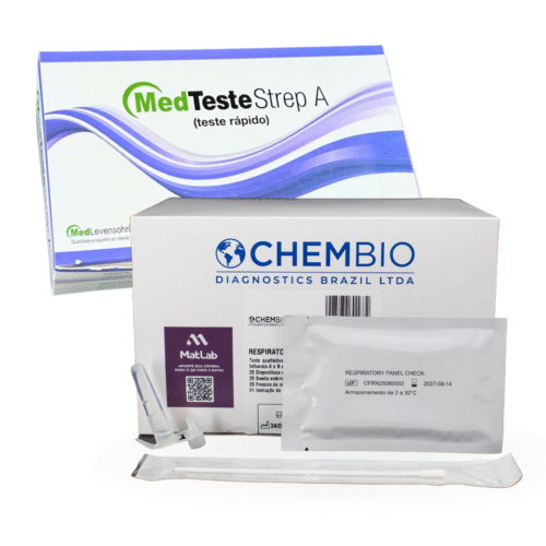 Combo Teste Rápido Painel Respiratório RSV + INFLU + Covid + Strep A C/25