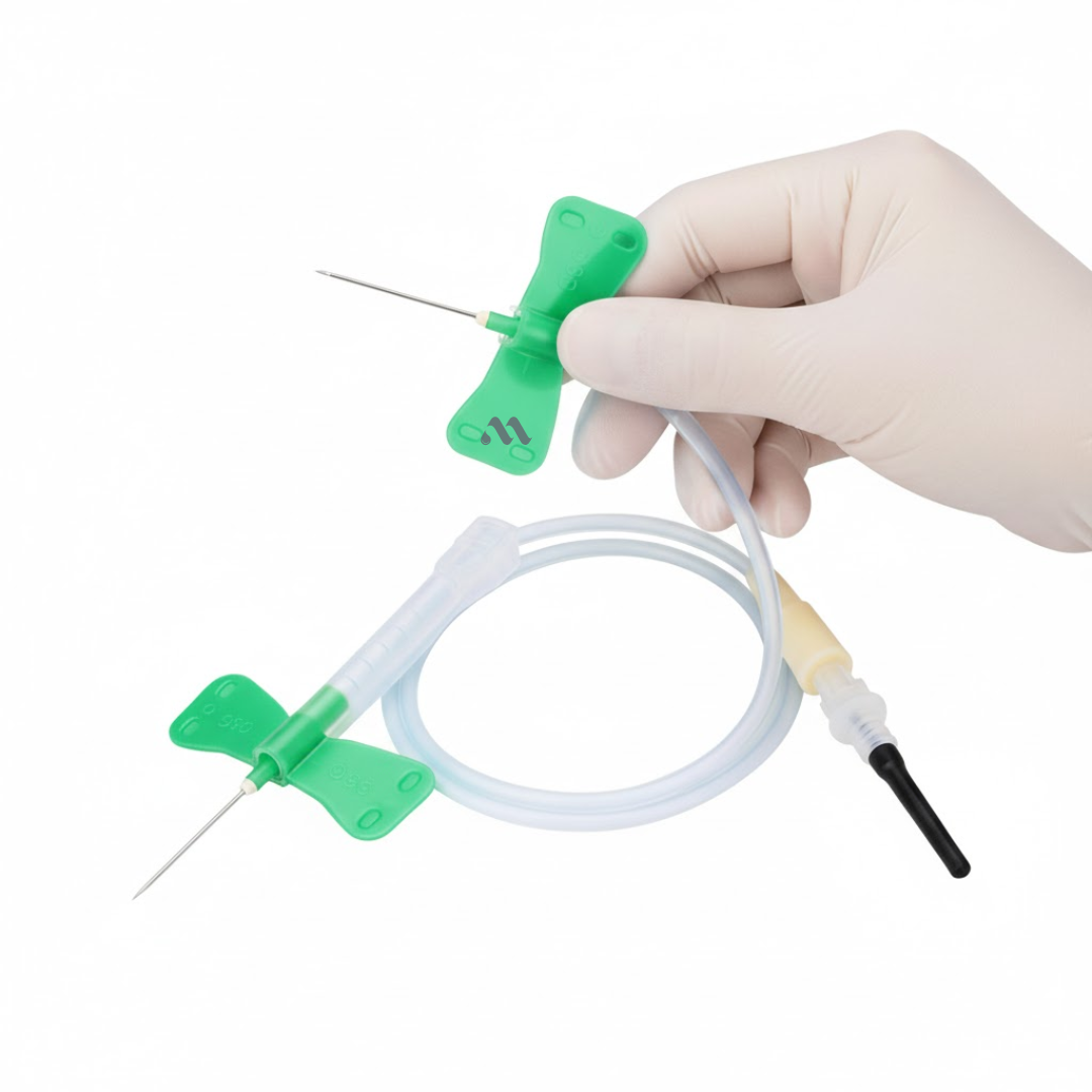 Escalpe A Vácuo 21G Verde Para Coleta De Sangue C/100 - Neolab