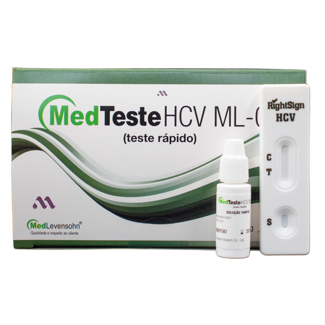 Teste Rápido Hcv Qualitativo Hepatite C Medteste Kit C/10