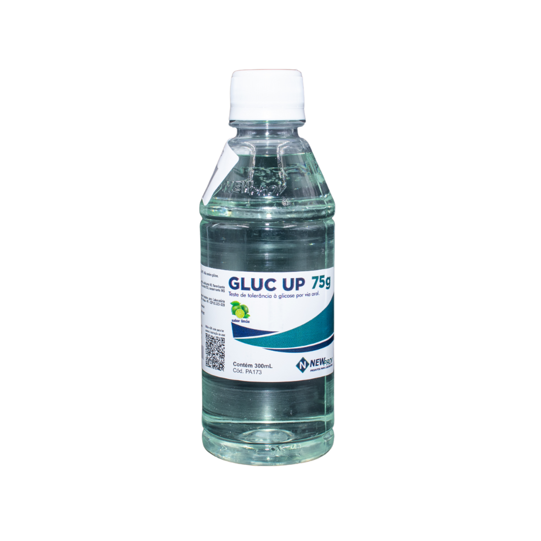 Gluc Up Sabor Limão 75g Teste Tolerância Frasco 300mL - New Prov