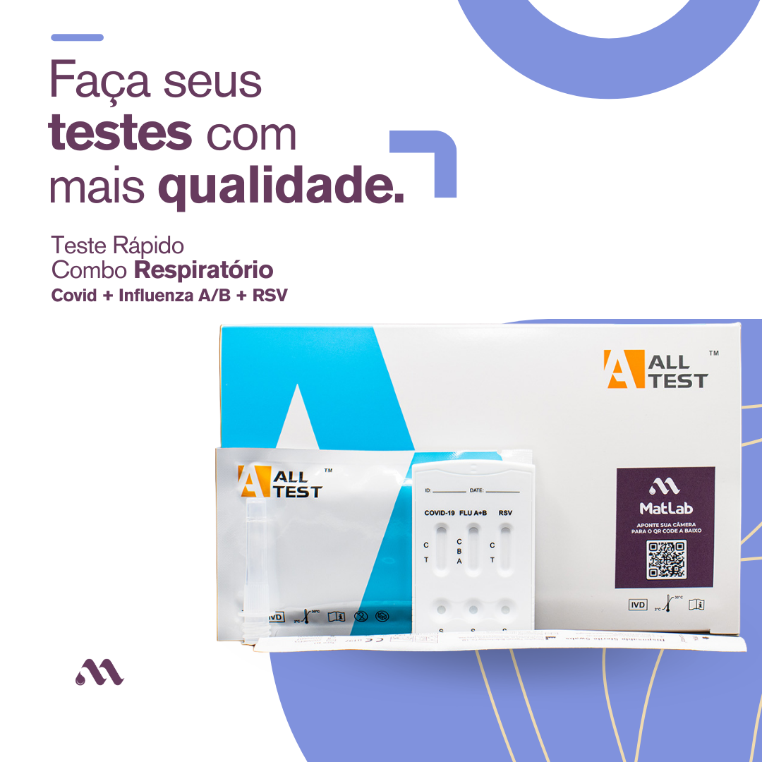 Combo Teste Rápido Painel Respiratório RSV + INFLU + Covid C/25 – All Test - IMAGEM m 3